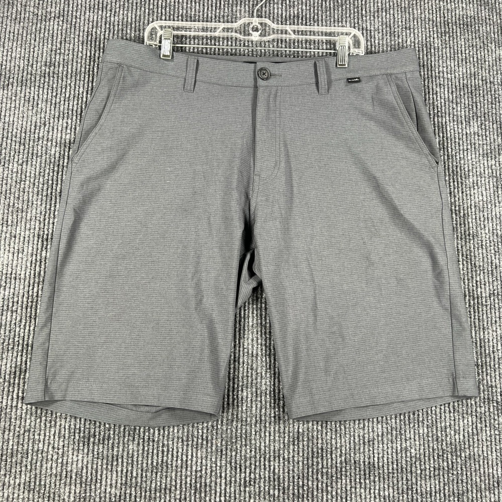 Travis Mathew Mens Shorts 38 Gray Chino Golf Casual Comfort Lightweight Outdoor